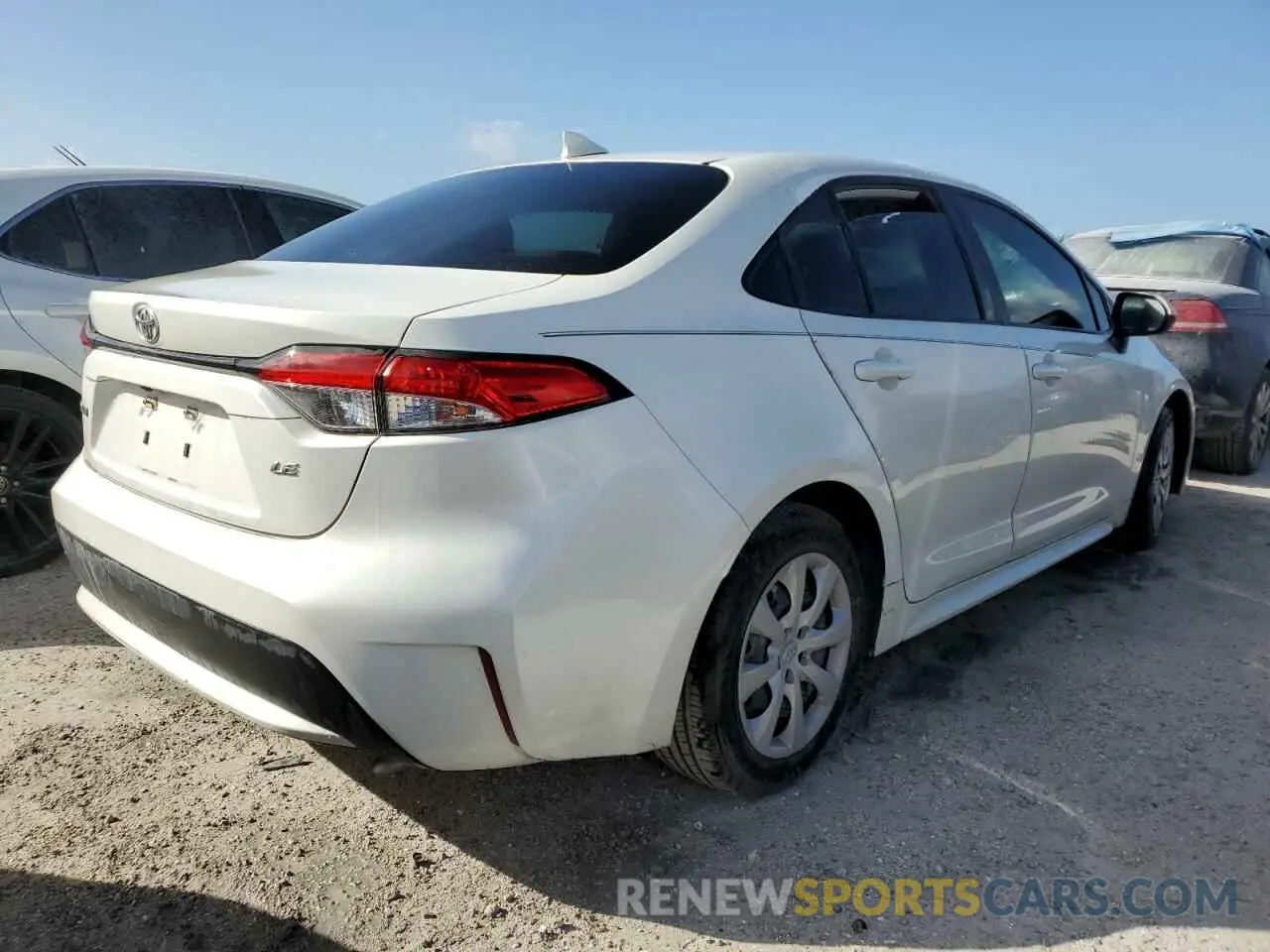 3 fotografías del automóvil dañado 5YFEPRAE1LP120917 TOYOTA COROLLA 2020