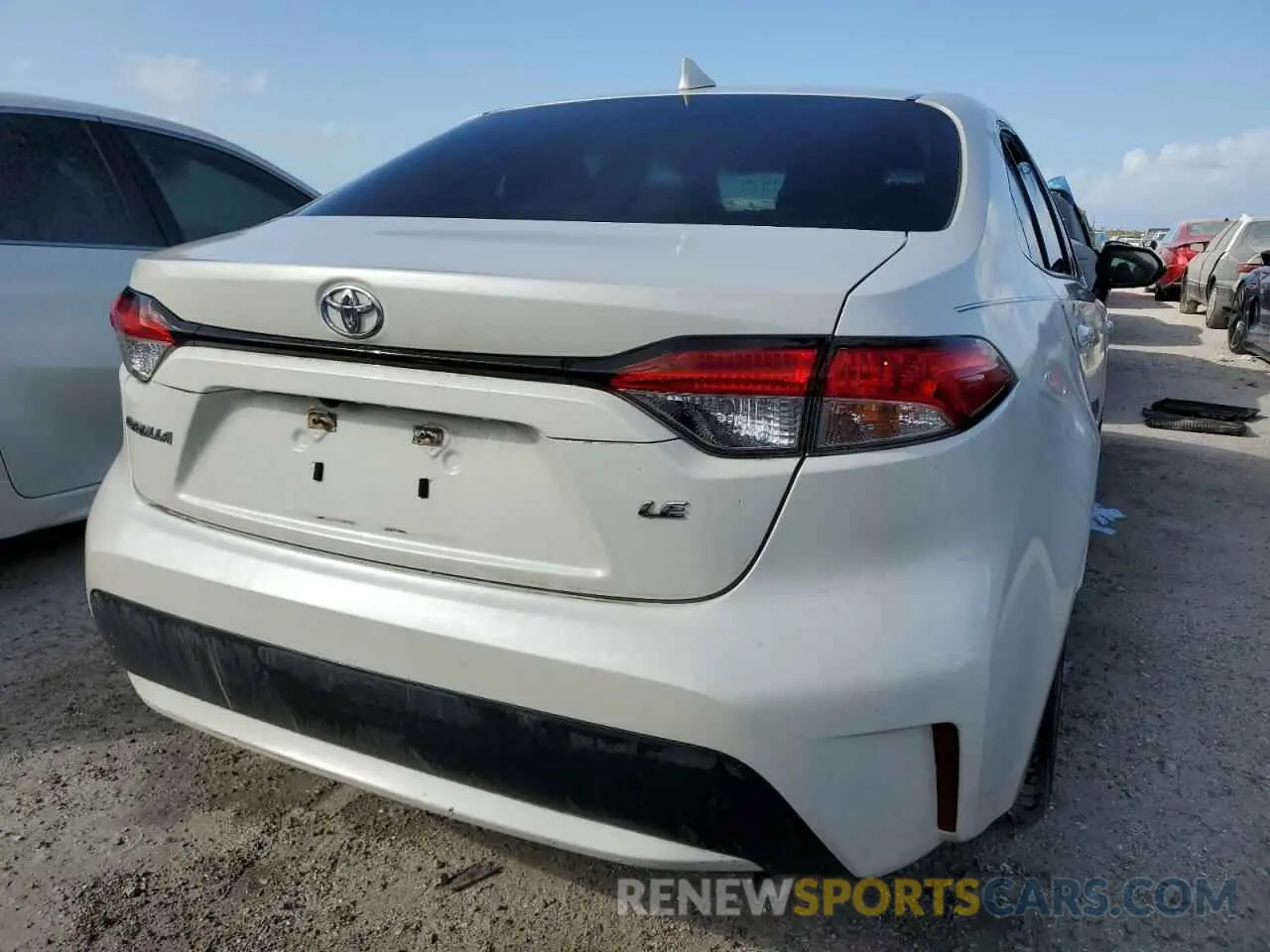 6 fotografías del automóvil dañado 5YFEPRAE1LP120917 TOYOTA COROLLA 2020