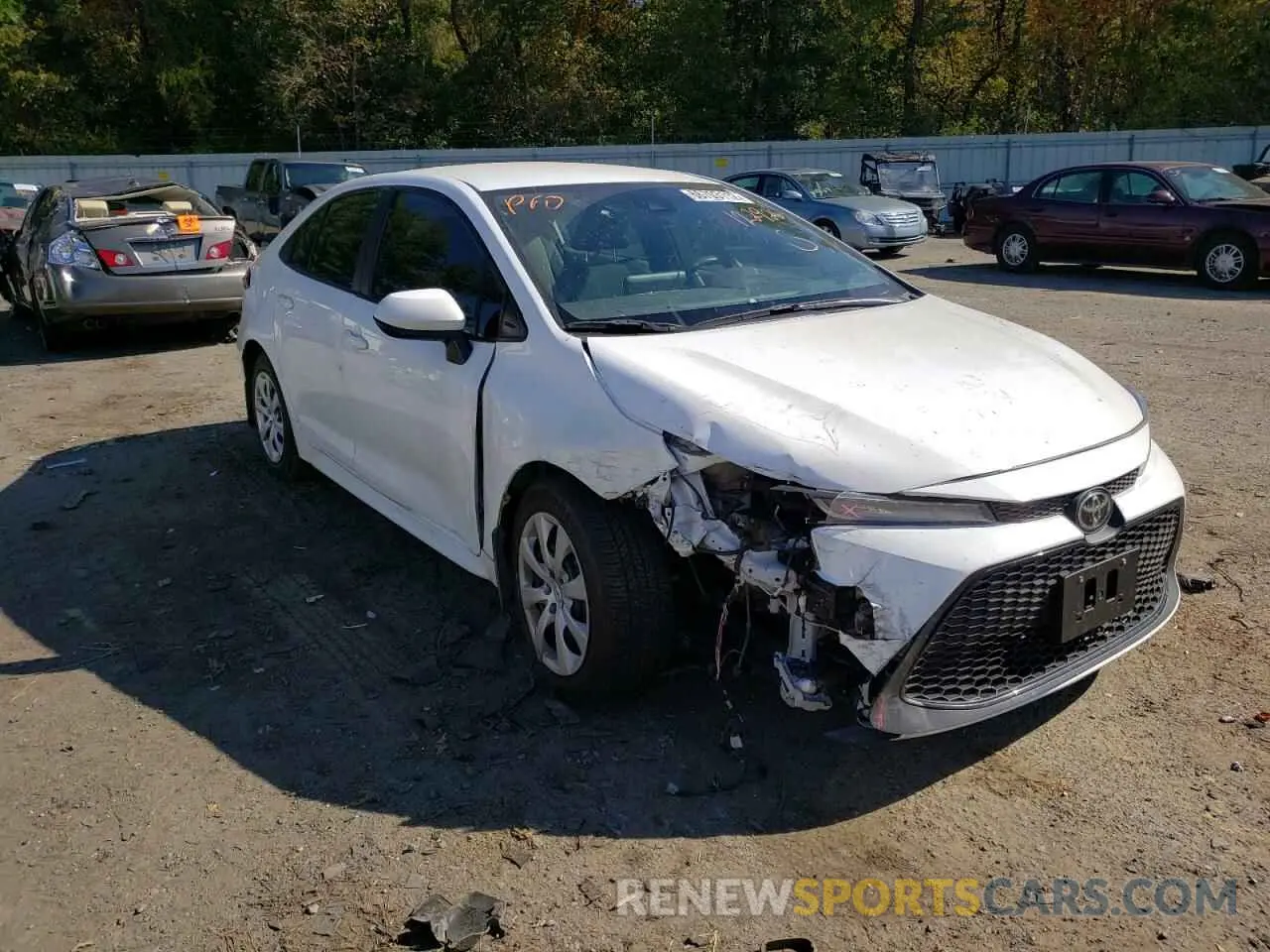1 fotografías del automóvil dañado 5YFEPRAE1LP122926 TOYOTA COROLLA 2020