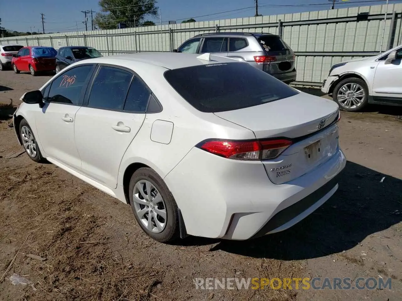 3 fotografías del automóvil dañado 5YFEPRAE1LP122926 TOYOTA COROLLA 2020