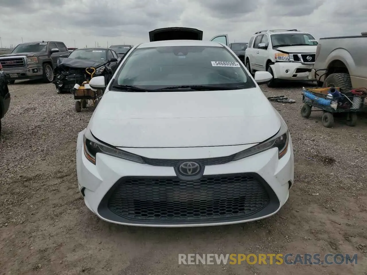 5 fotografías del automóvil dañado 5YFEPRAE1LP123817 TOYOTA COROLLA 2020