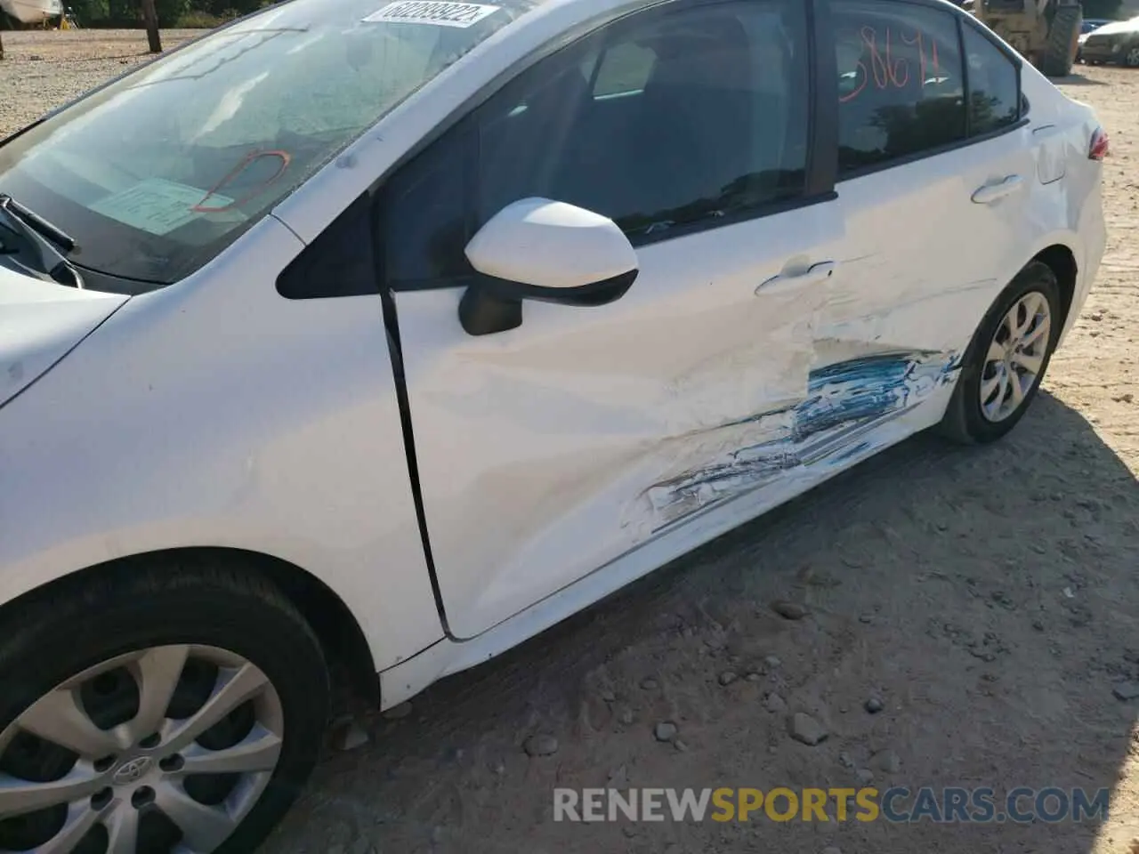 9 fotografías del automóvil dañado 5YFEPRAE1LP133232 TOYOTA COROLLA 2020