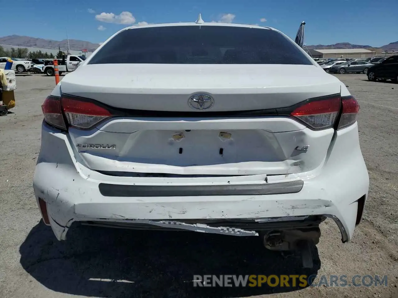 6 fotografías del automóvil dañado 5YFEPRAE1LP138303 TOYOTA COROLLA 2020