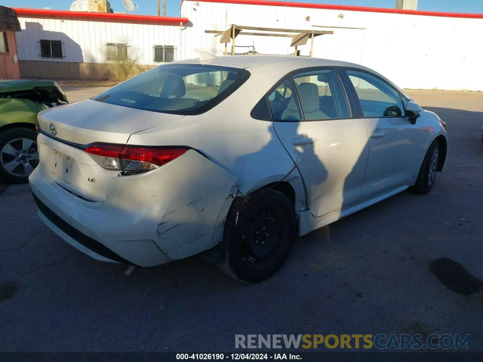 4 fotografías del automóvil dañado 5YFEPRAE1LP143503 TOYOTA COROLLA 2020