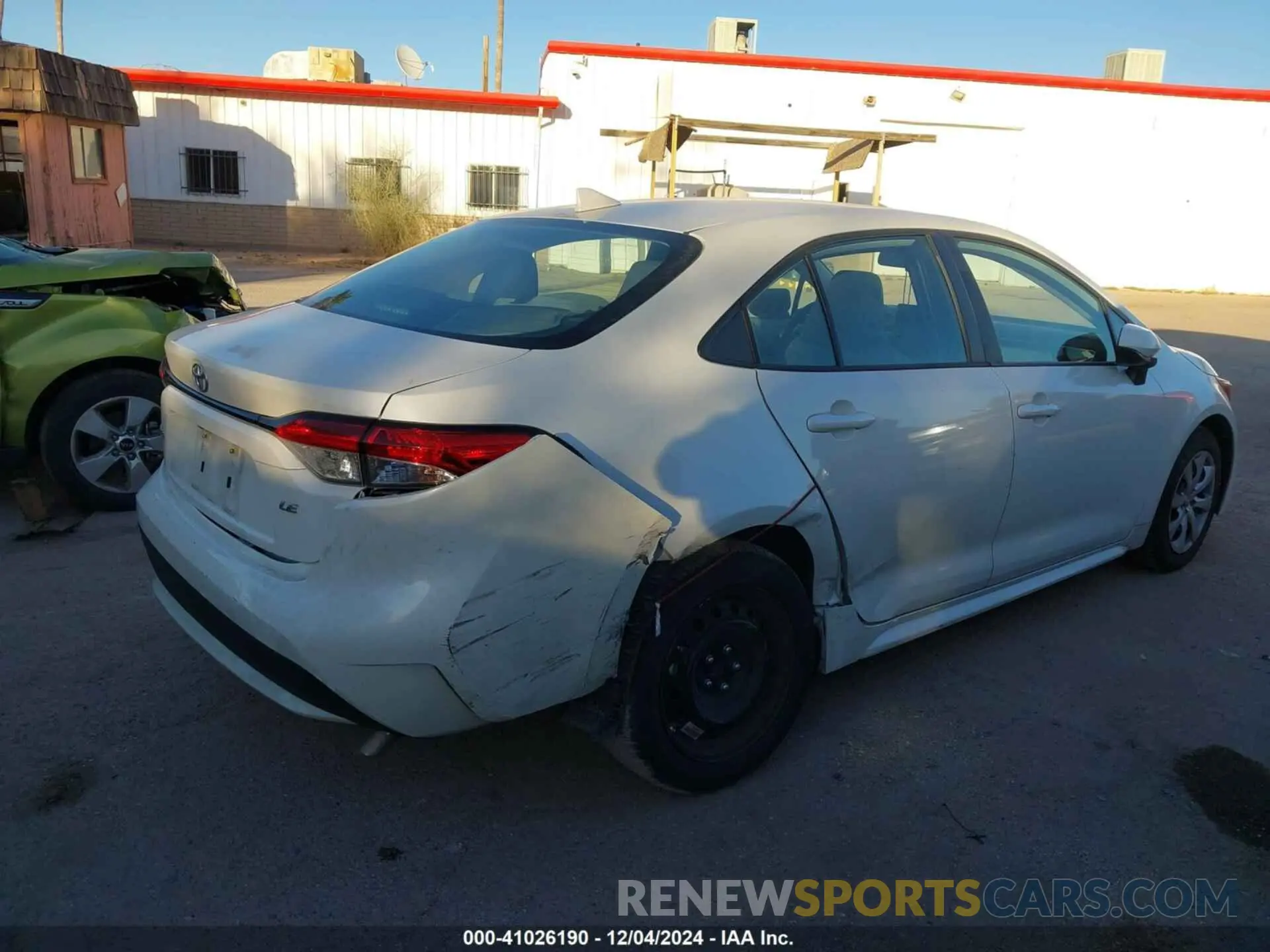 6 fotografías del automóvil dañado 5YFEPRAE1LP143503 TOYOTA COROLLA 2020