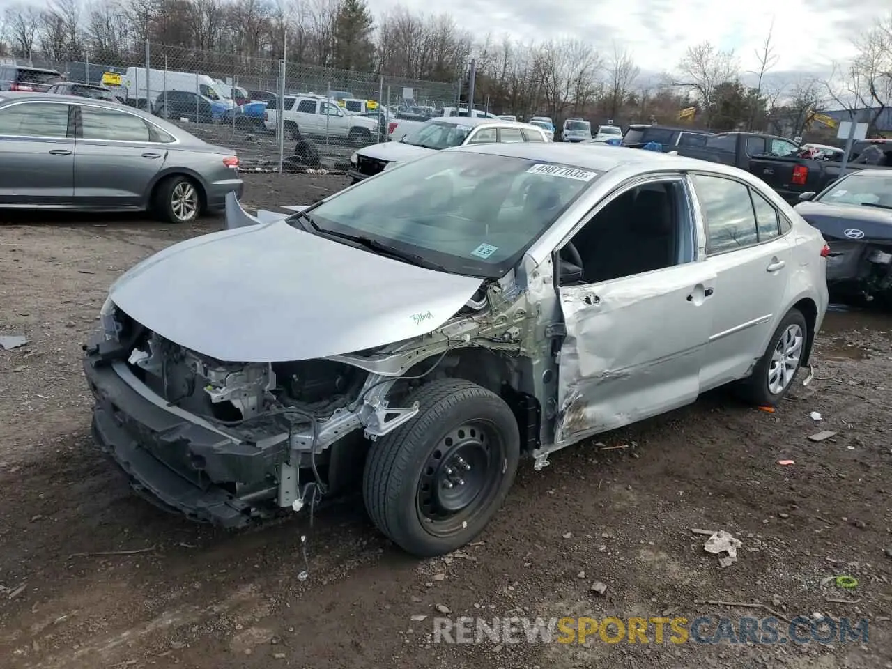 1 fotografías del automóvil dañado 5YFEPRAE1LP143744 TOYOTA COROLLA 2020