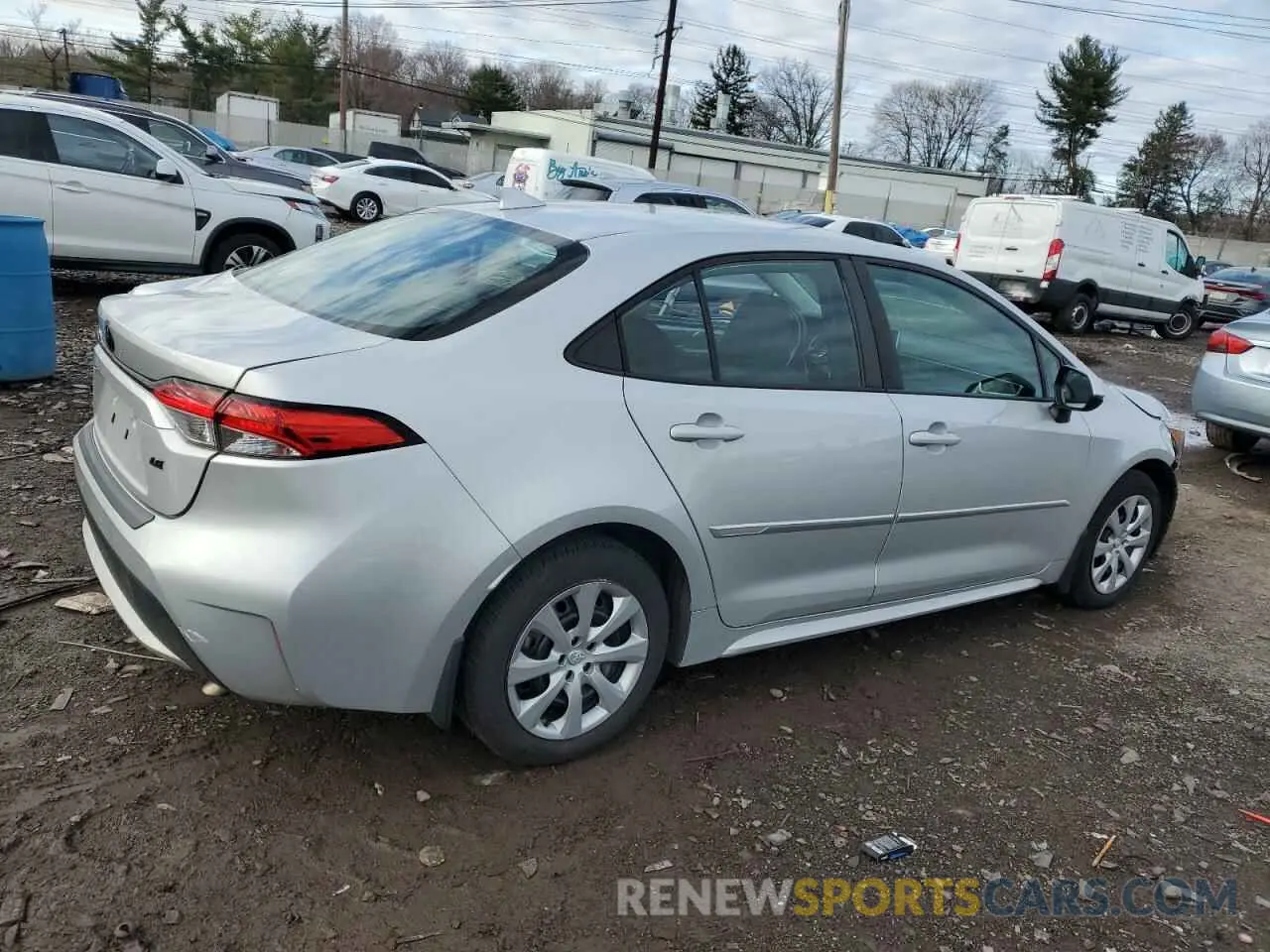 3 fotografías del automóvil dañado 5YFEPRAE1LP143744 TOYOTA COROLLA 2020