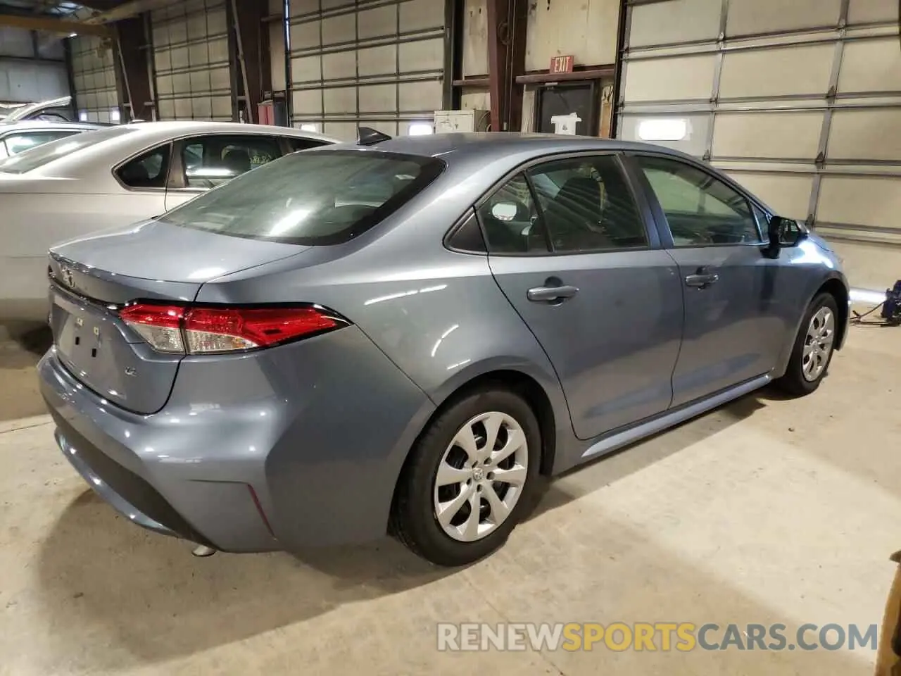 3 fotografías del automóvil dañado 5YFEPRAE2LP022737 TOYOTA COROLLA 2020