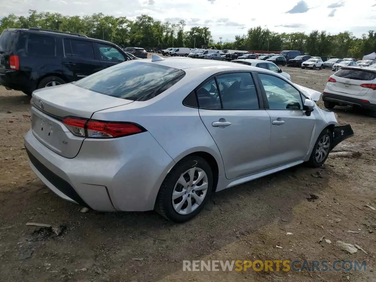 3 fotografías del automóvil dañado 5YFEPRAE2LP034337 TOYOTA COROLLA 2020
