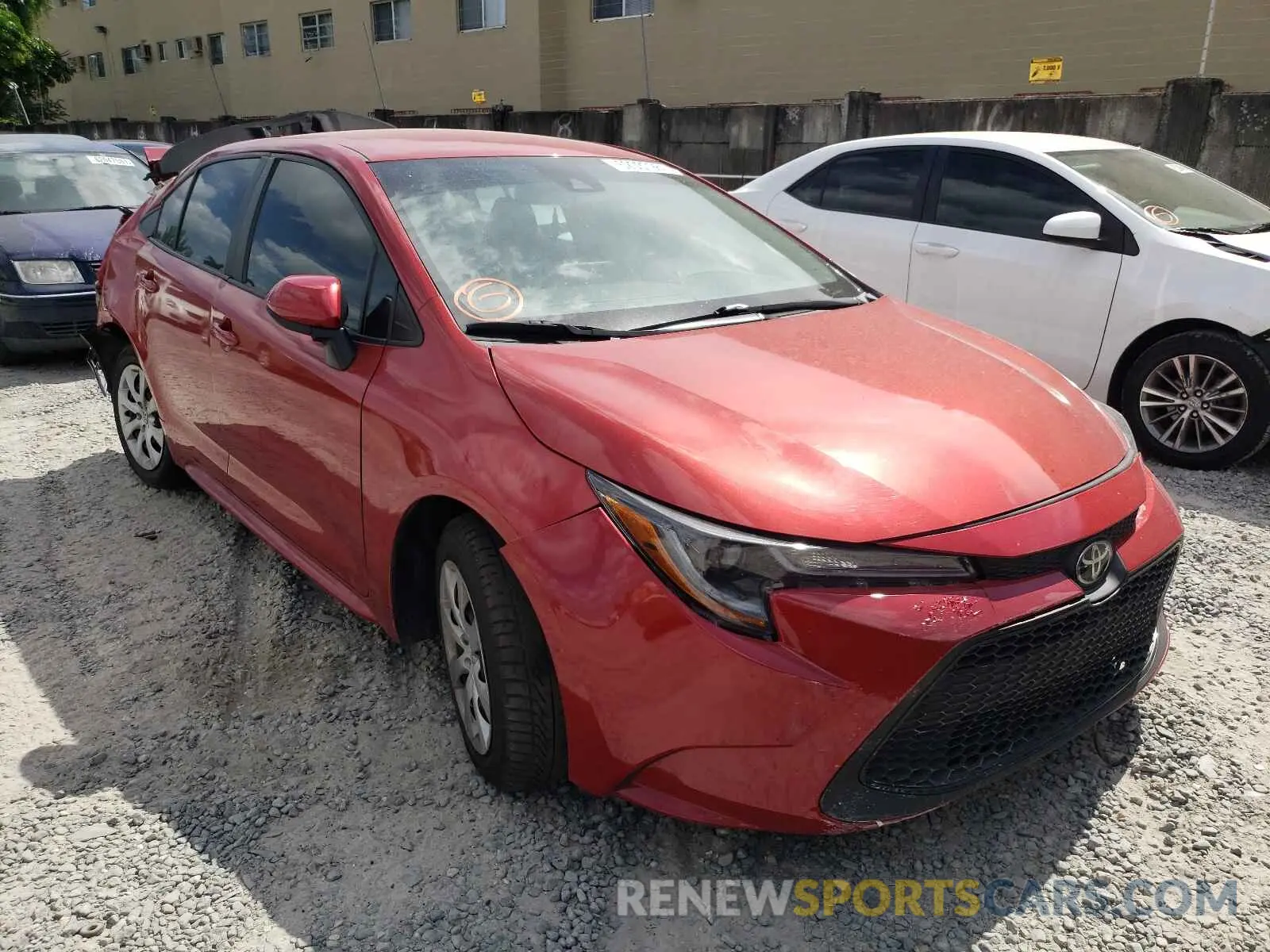 1 fotografías del automóvil dañado 5YFEPRAE2LP038176 TOYOTA COROLLA 2020