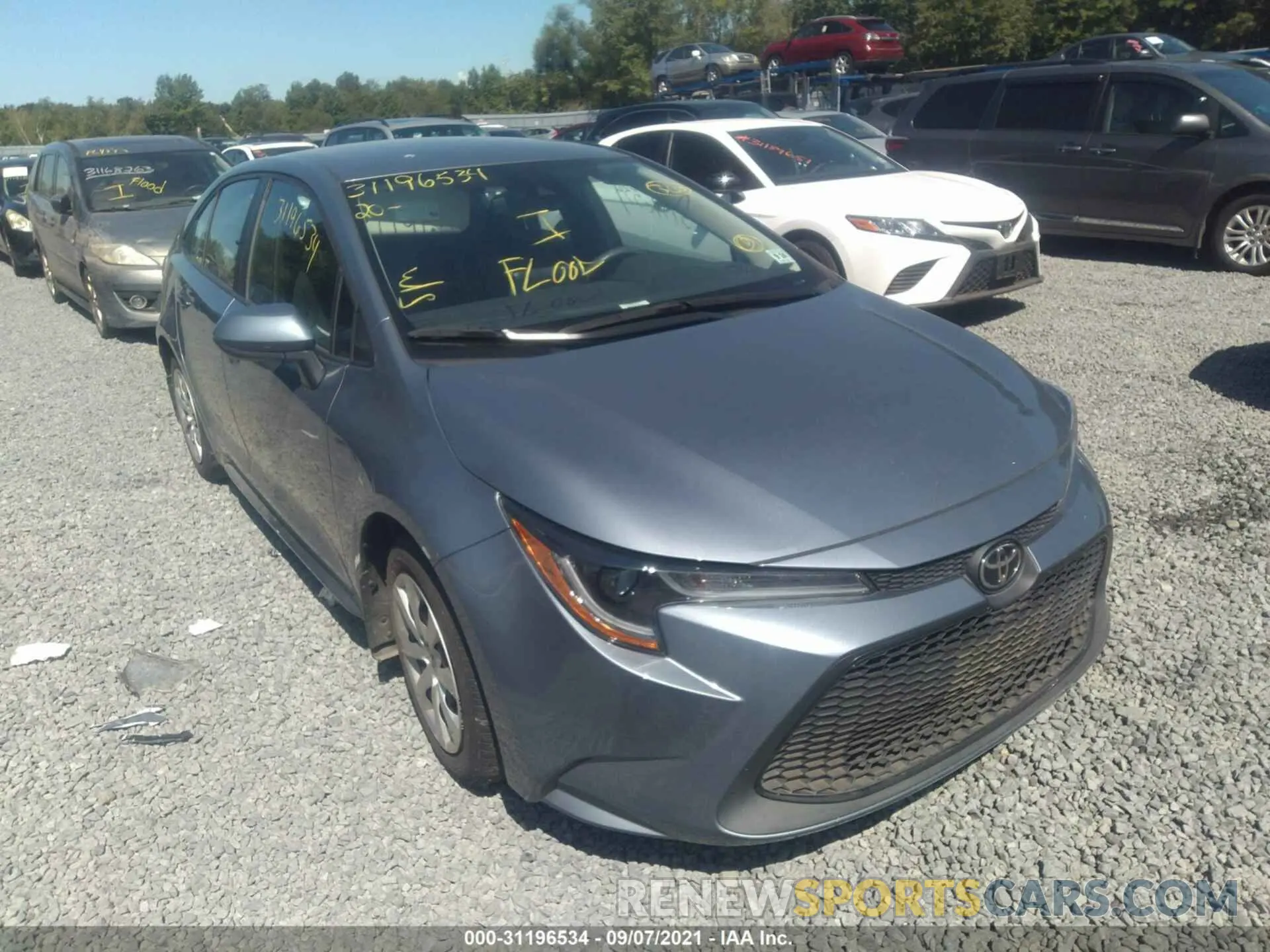 1 fotografías del automóvil dañado 5YFEPRAE2LP046634 TOYOTA COROLLA 2020