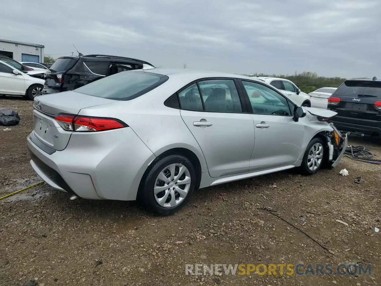 3 fotografías del automóvil dañado 5YFEPRAE2LP059349 TOYOTA COROLLA 2020