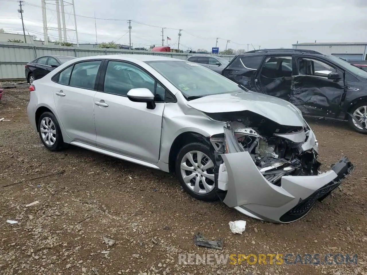 4 fotografías del automóvil dañado 5YFEPRAE2LP059349 TOYOTA COROLLA 2020