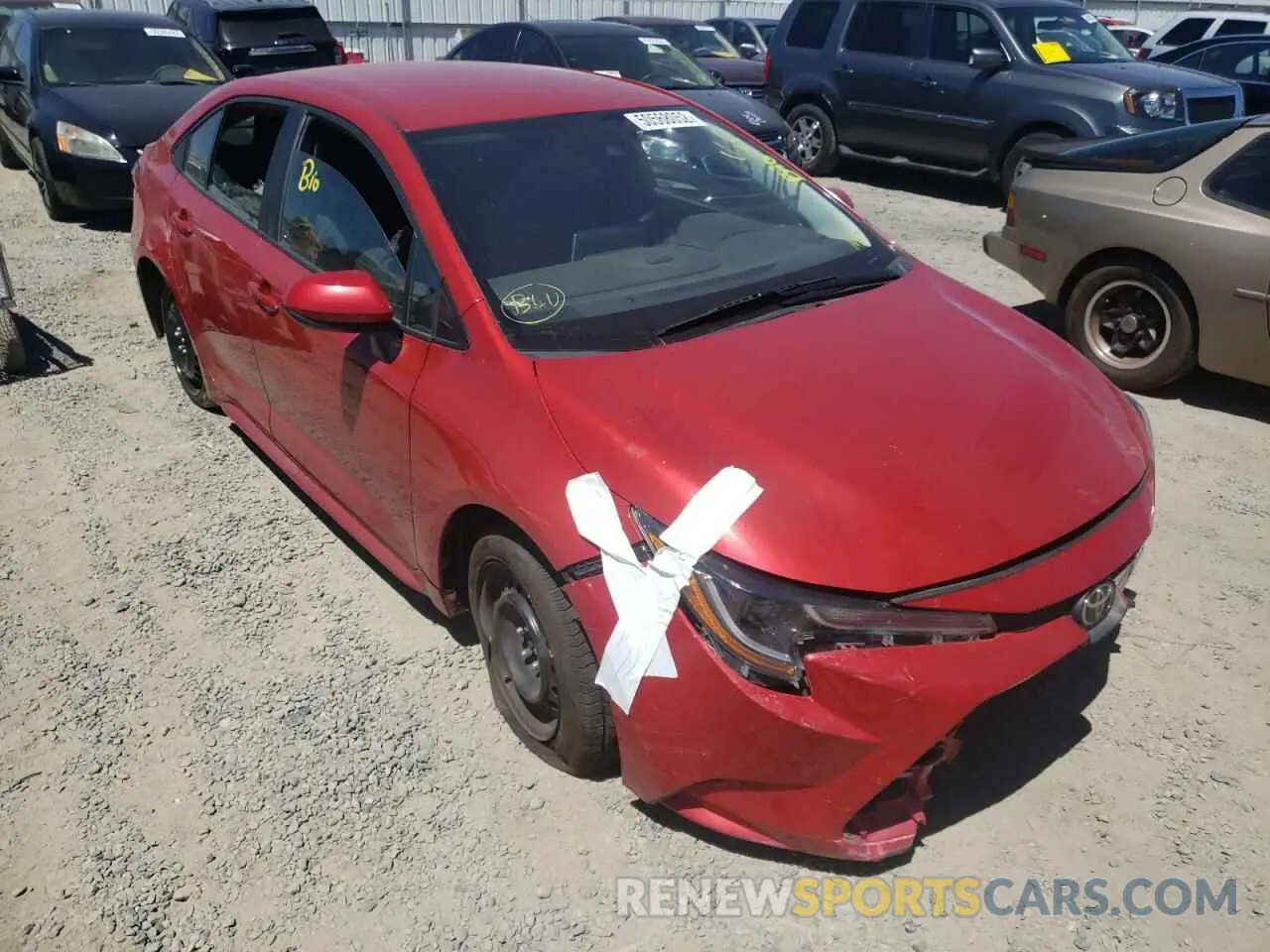 1 fotografías del automóvil dañado 5YFEPRAE2LP064664 TOYOTA COROLLA 2020