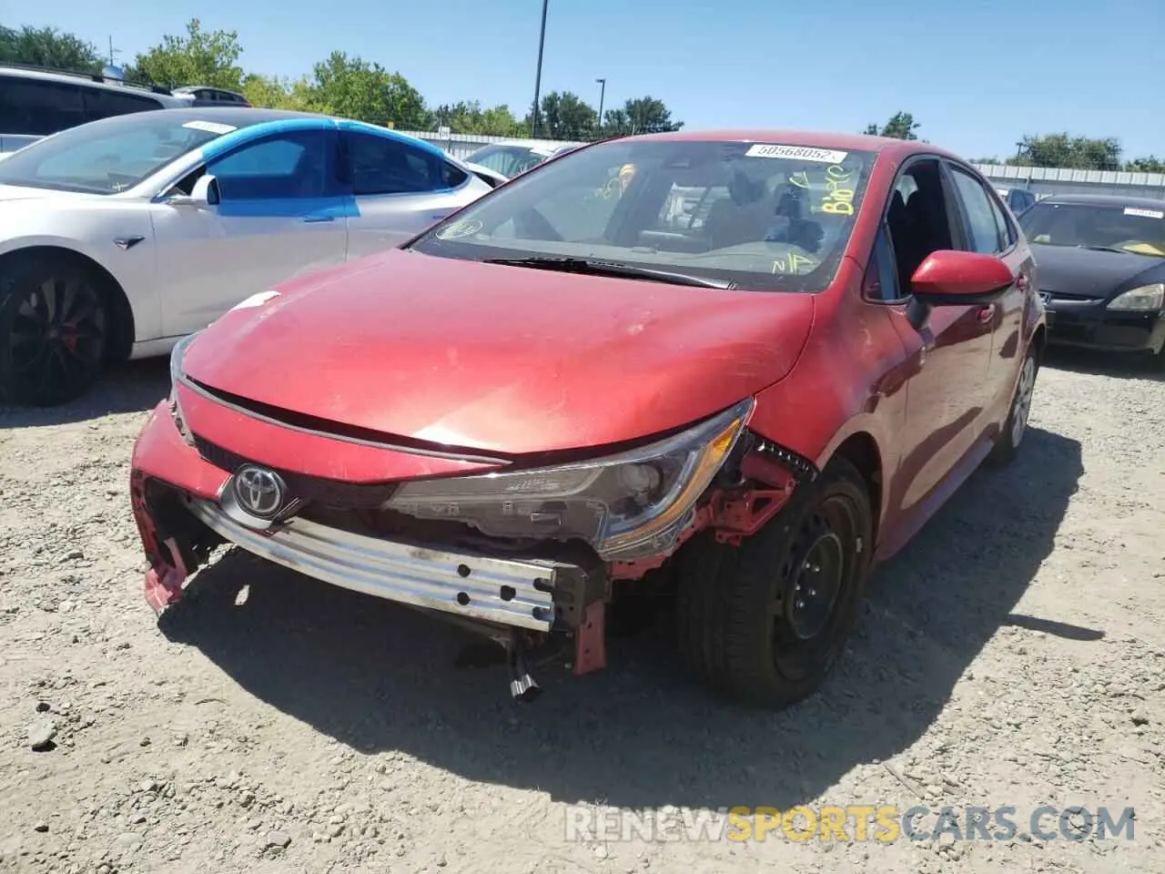 9 fotografías del automóvil dañado 5YFEPRAE2LP064664 TOYOTA COROLLA 2020