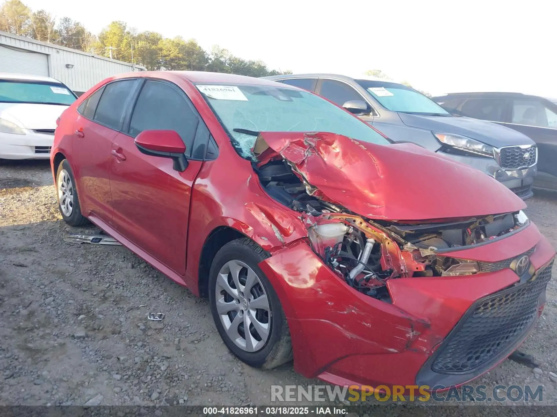 1 fotografías del automóvil dañado 5YFEPRAE2LP066589 TOYOTA COROLLA 2020