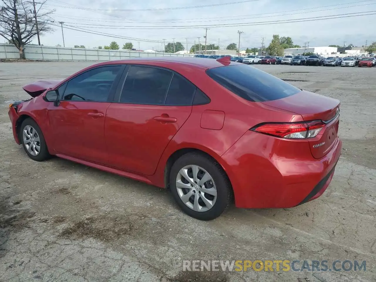 2 fotografías del automóvil dañado 5YFEPRAE2LP067936 TOYOTA COROLLA 2020