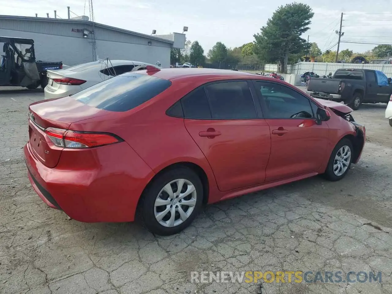 3 fotografías del automóvil dañado 5YFEPRAE2LP067936 TOYOTA COROLLA 2020