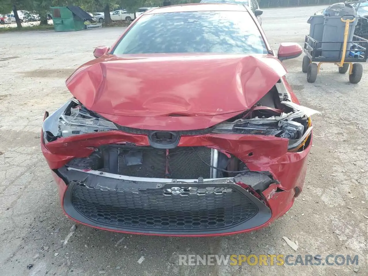 5 fotografías del automóvil dañado 5YFEPRAE2LP067936 TOYOTA COROLLA 2020
