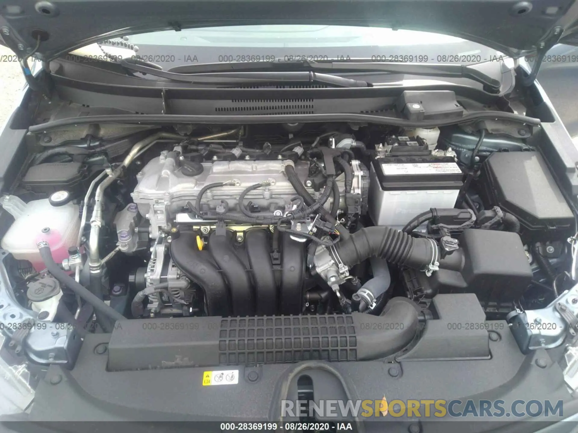 10 fotografías del automóvil dañado 5YFEPRAE2LP073686 TOYOTA COROLLA 2020
