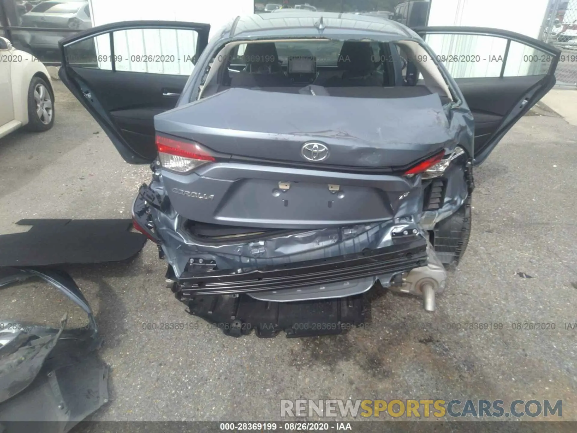 6 fotografías del automóvil dañado 5YFEPRAE2LP073686 TOYOTA COROLLA 2020