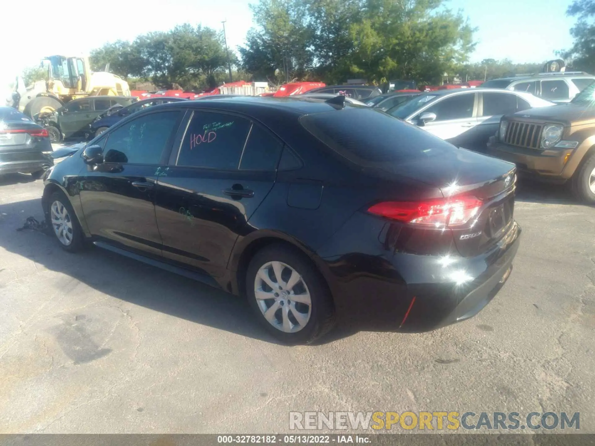 3 fotografías del automóvil dañado 5YFEPRAE2LP075499 TOYOTA COROLLA 2020