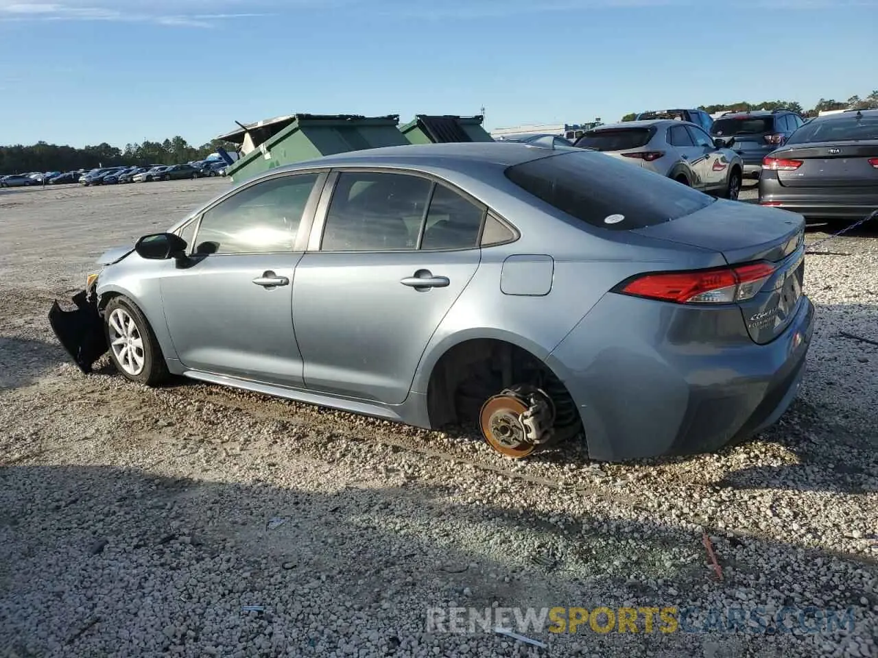 2 fotografías del automóvil dañado 5YFEPRAE2LP082890 TOYOTA COROLLA 2020