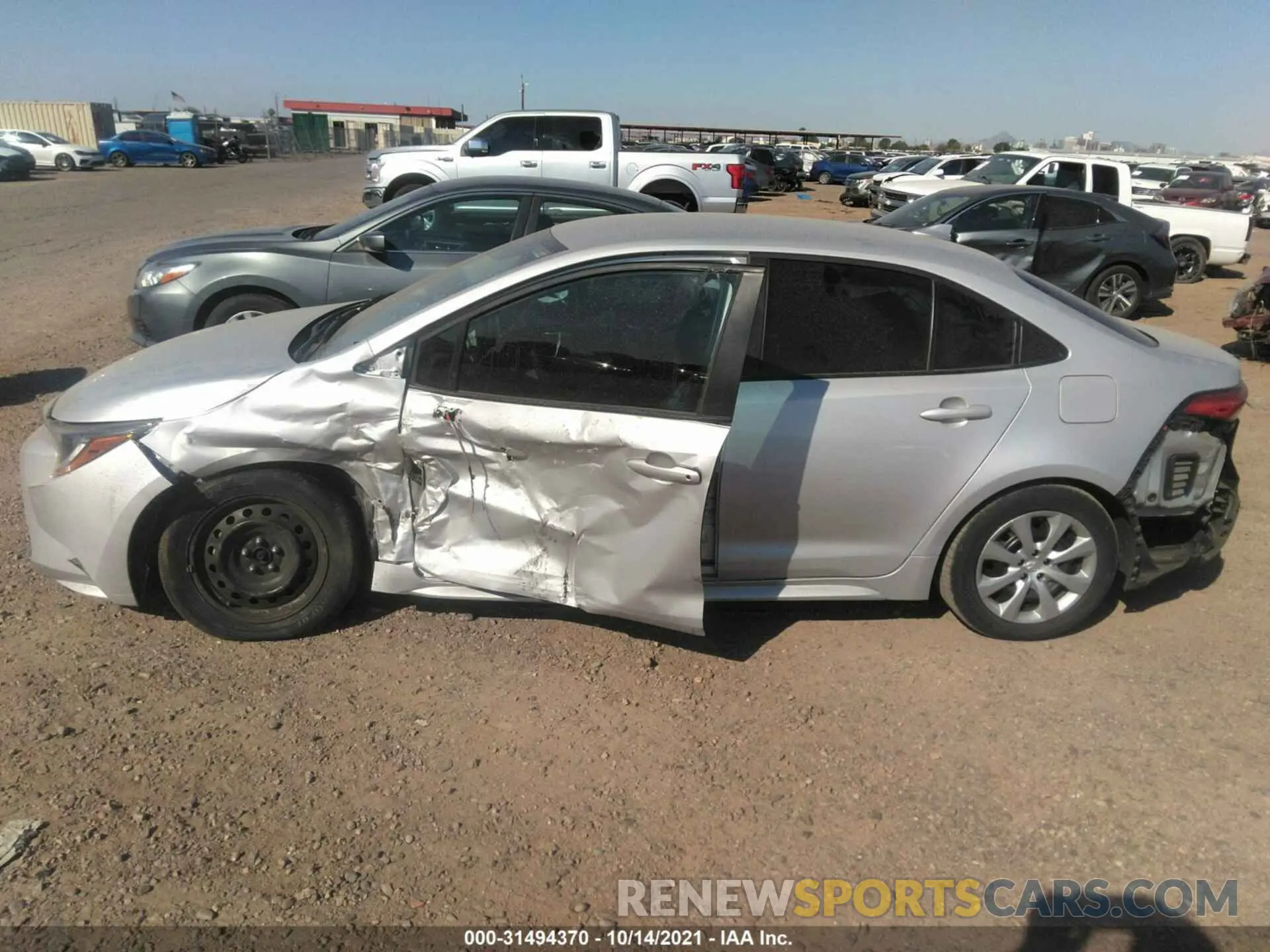 6 fotografías del automóvil dañado 5YFEPRAE2LP084221 TOYOTA COROLLA 2020
