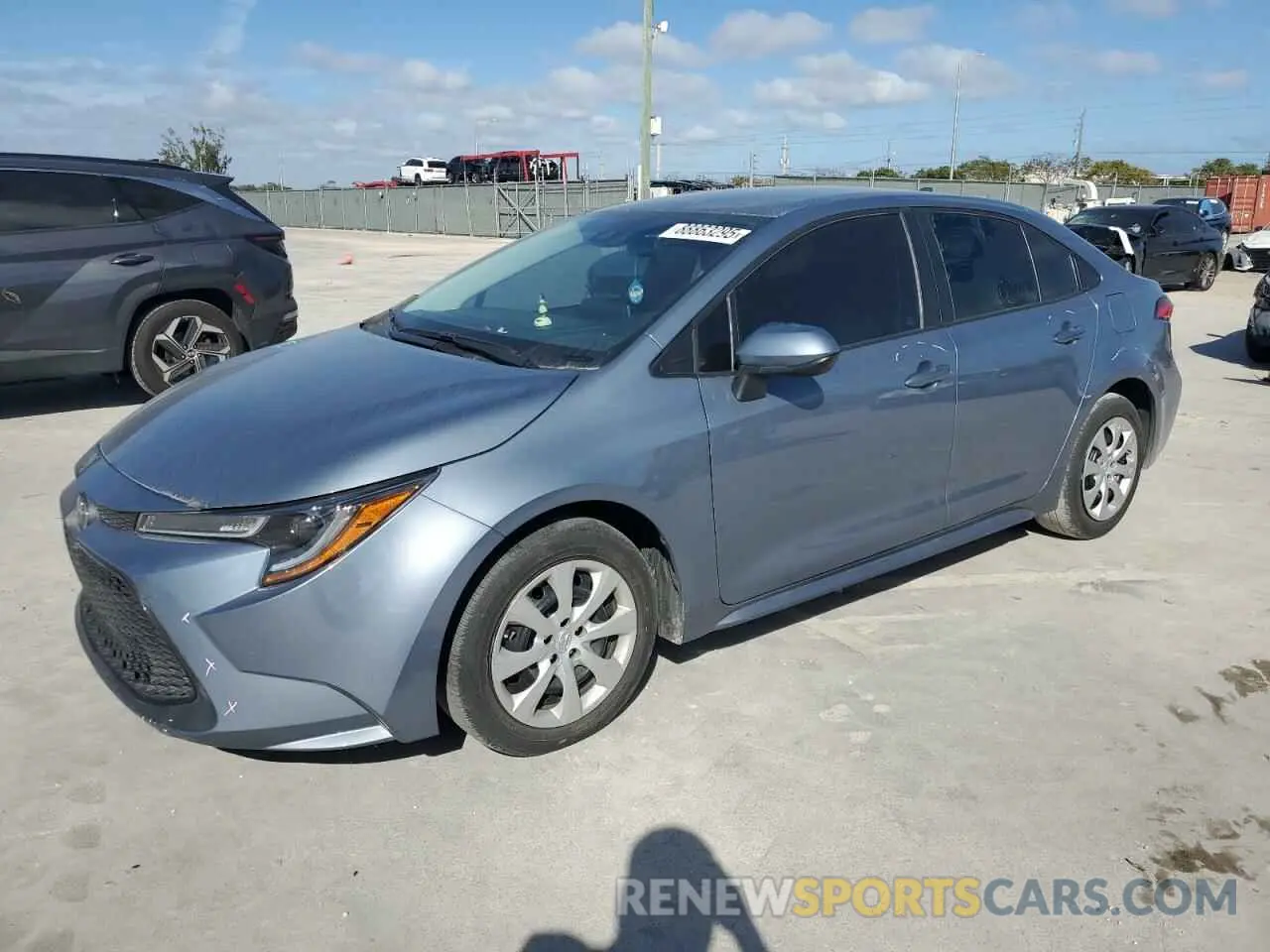 1 fotografías del automóvil dañado 5YFEPRAE2LP092481 TOYOTA COROLLA 2020