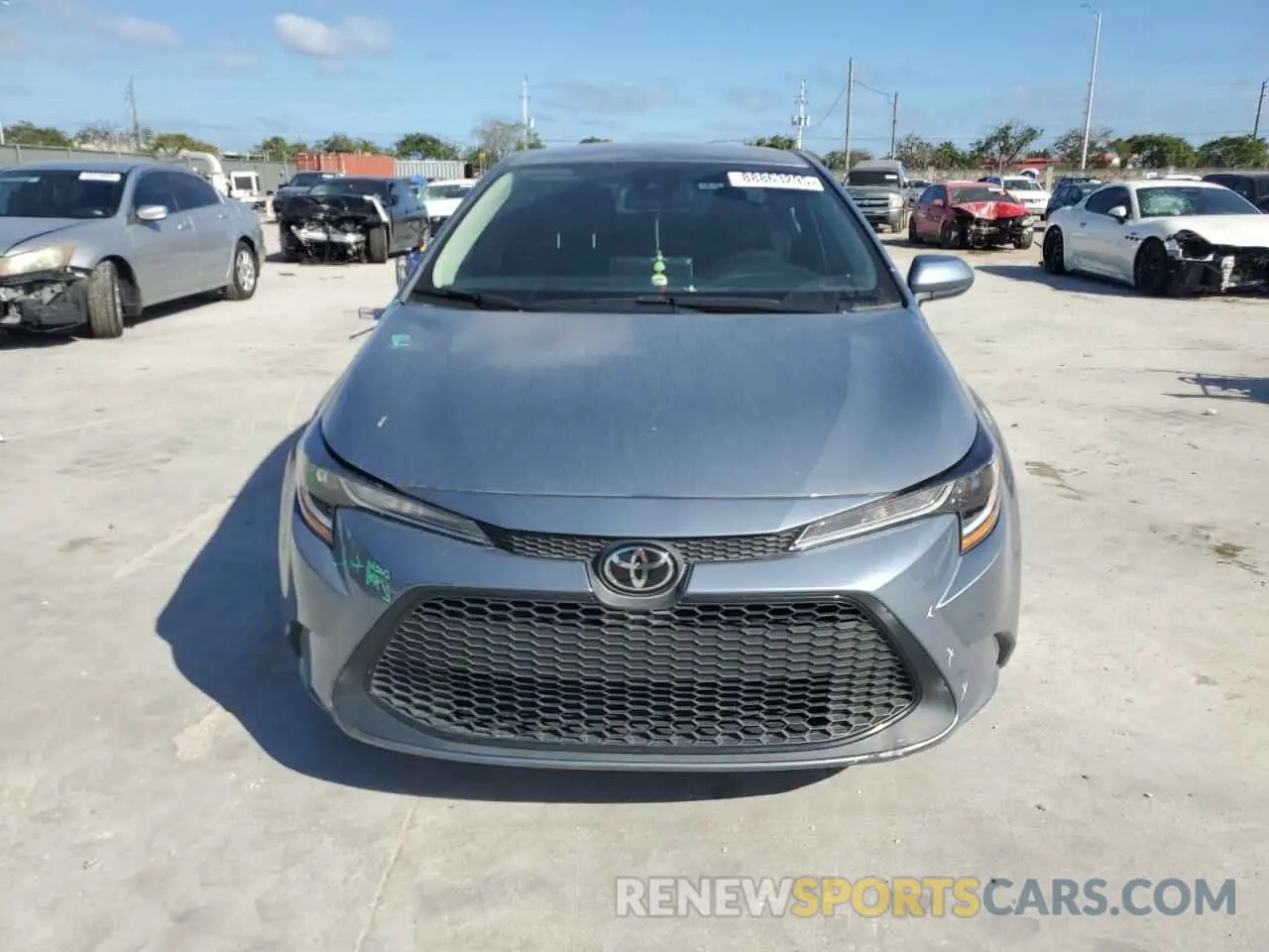 5 fotografías del automóvil dañado 5YFEPRAE2LP092481 TOYOTA COROLLA 2020