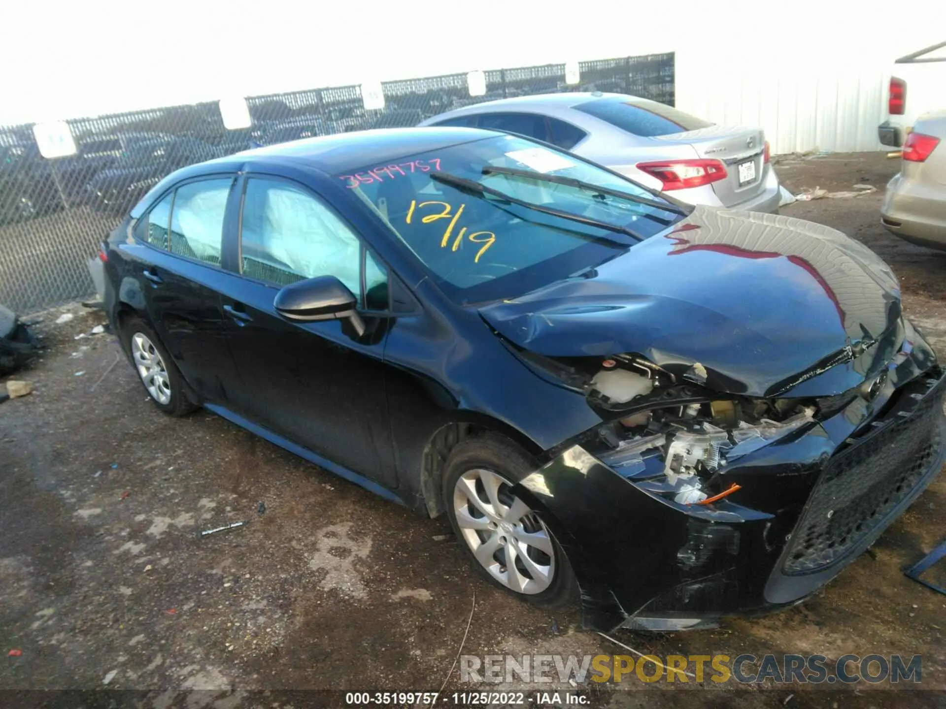 1 fotografías del automóvil dañado 5YFEPRAE2LP095087 TOYOTA COROLLA 2020