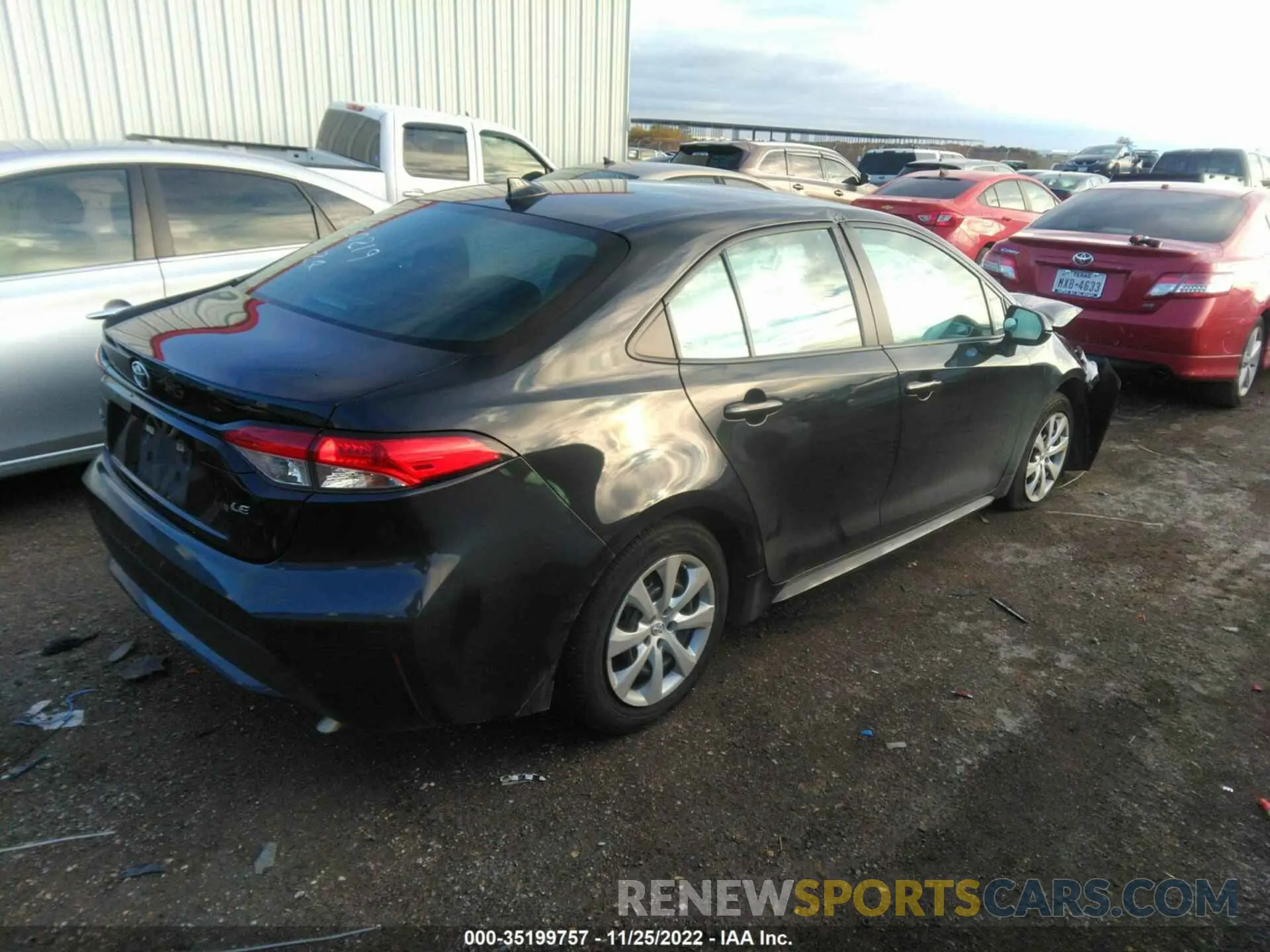 4 fotografías del automóvil dañado 5YFEPRAE2LP095087 TOYOTA COROLLA 2020