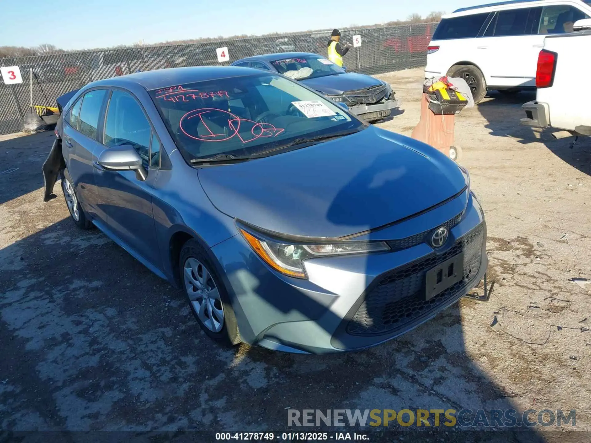 1 fotografías del automóvil dañado 5YFEPRAE2LP096627 TOYOTA COROLLA 2020