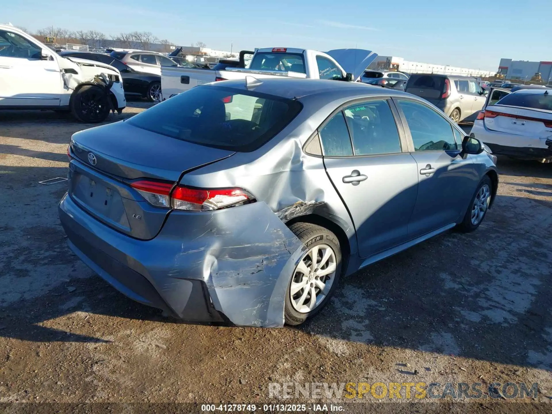 4 fotografías del automóvil dañado 5YFEPRAE2LP096627 TOYOTA COROLLA 2020