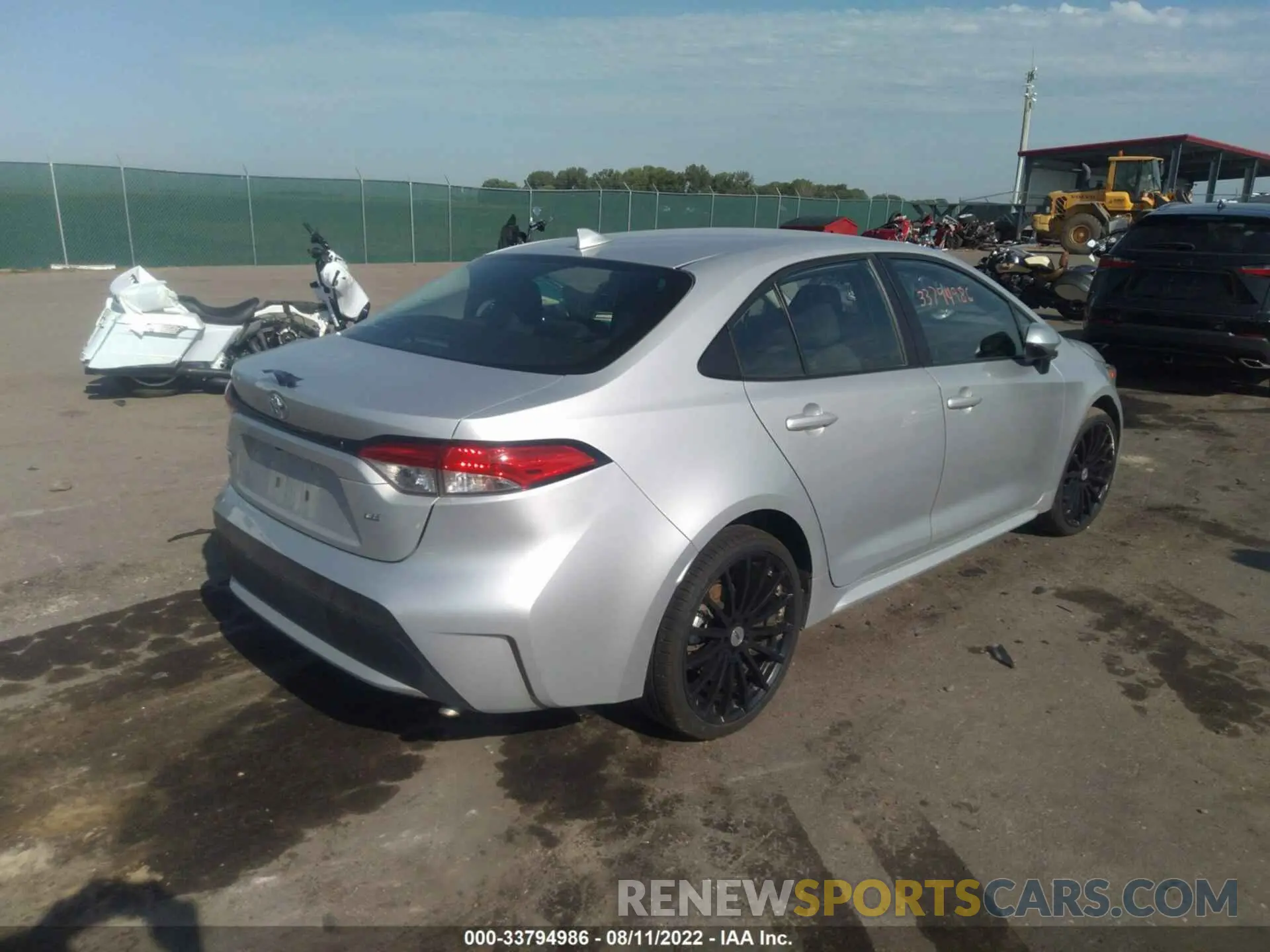 4 fotografías del automóvil dañado 5YFEPRAE2LP098751 TOYOTA COROLLA 2020