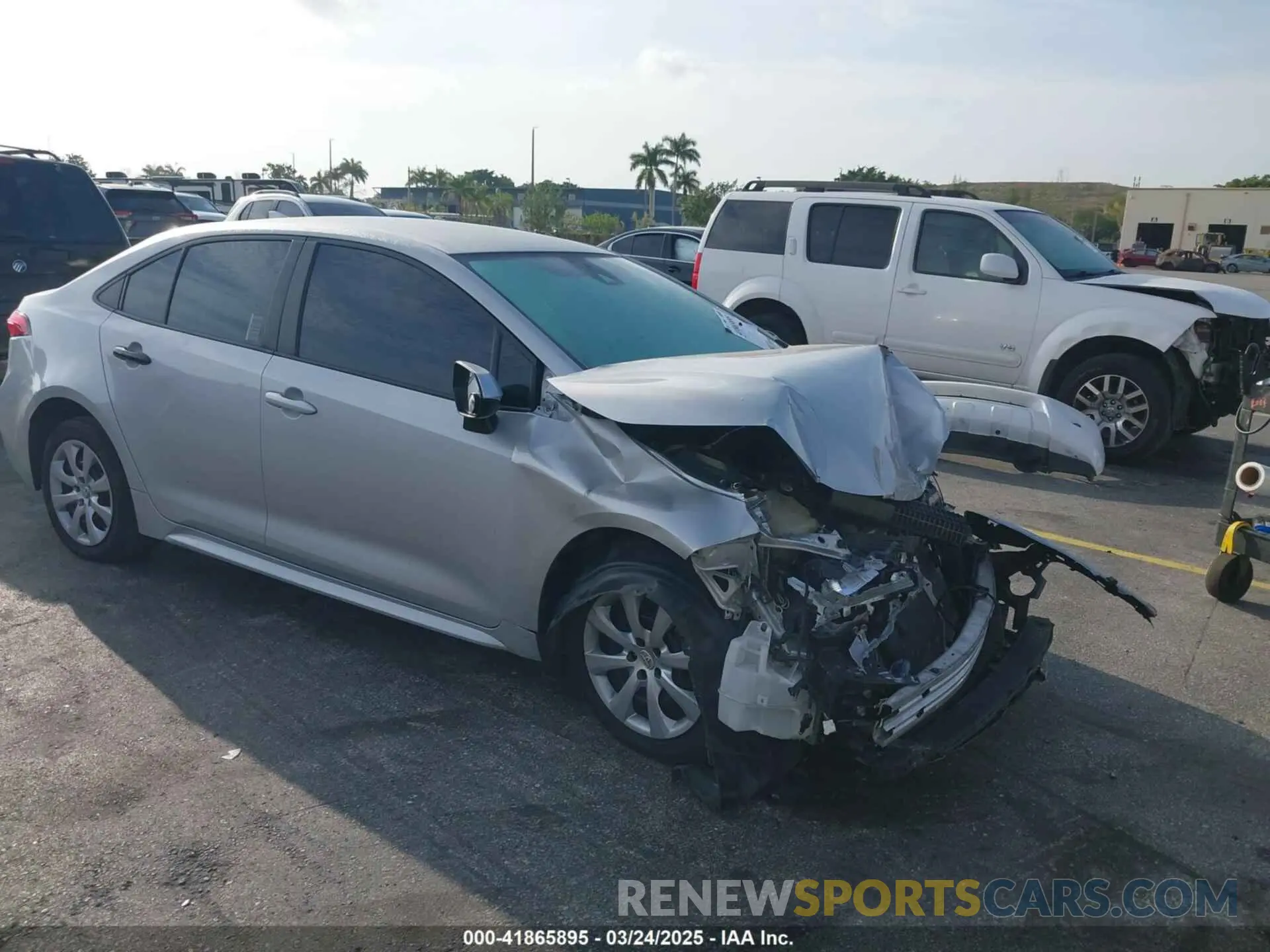 1 fotografías del automóvil dañado 5YFEPRAE2LP099334 TOYOTA COROLLA 2020