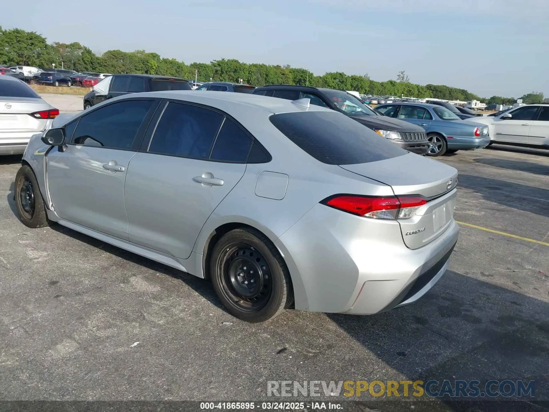 3 fotografías del automóvil dañado 5YFEPRAE2LP099334 TOYOTA COROLLA 2020