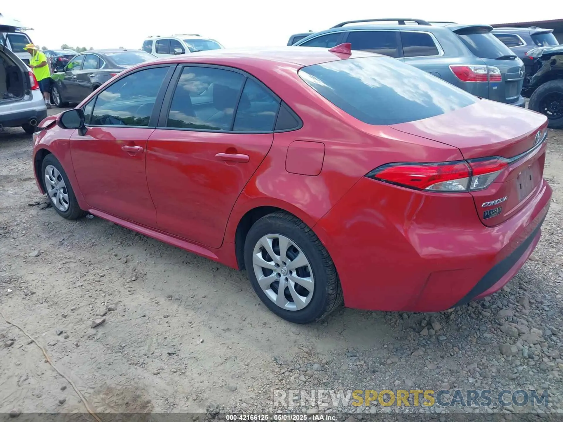 3 fotografías del automóvil dañado 5YFEPRAE2LP105200 TOYOTA COROLLA 2020