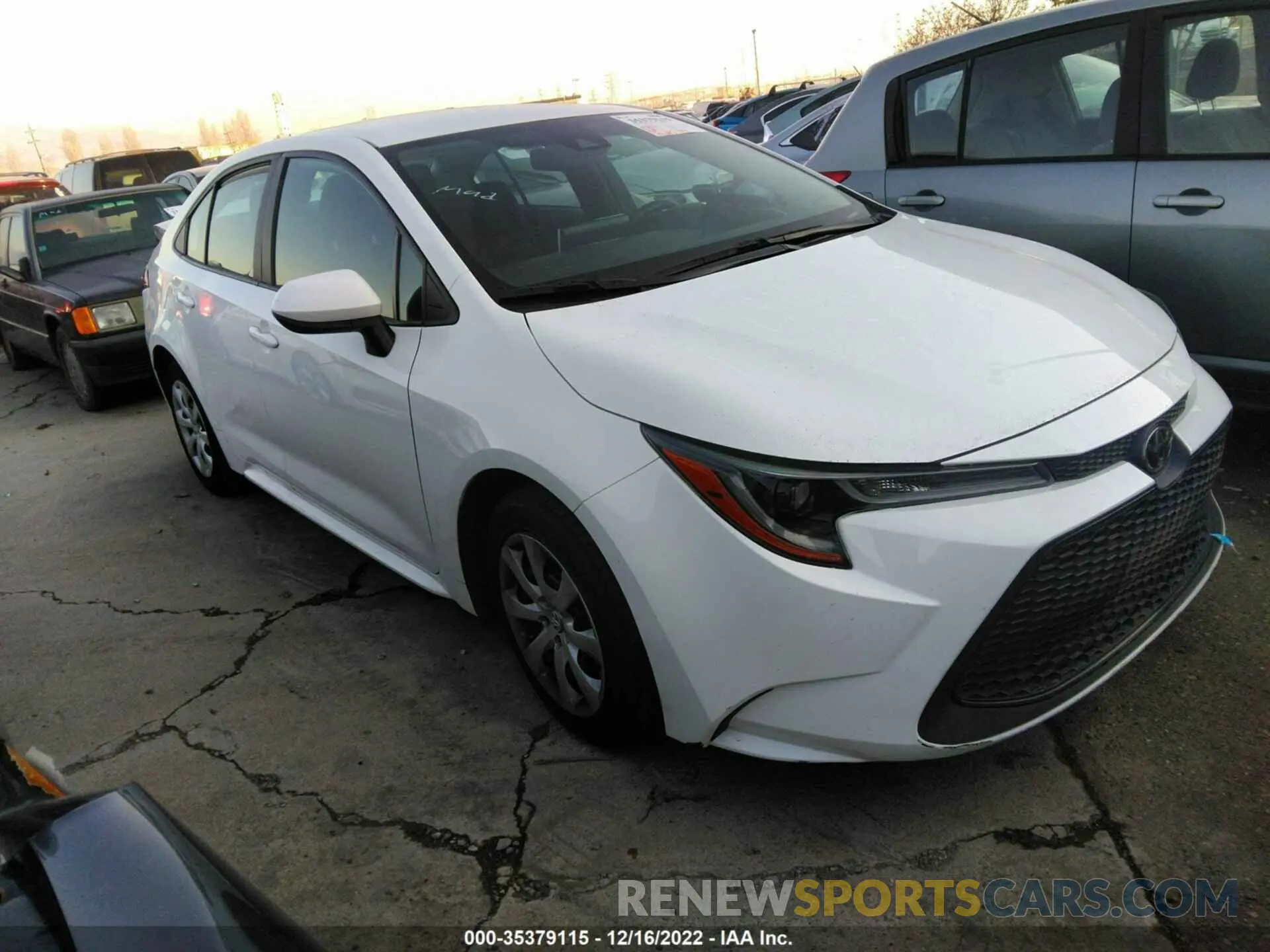 1 fotografías del automóvil dañado 5YFEPRAE2LP107383 TOYOTA COROLLA 2020