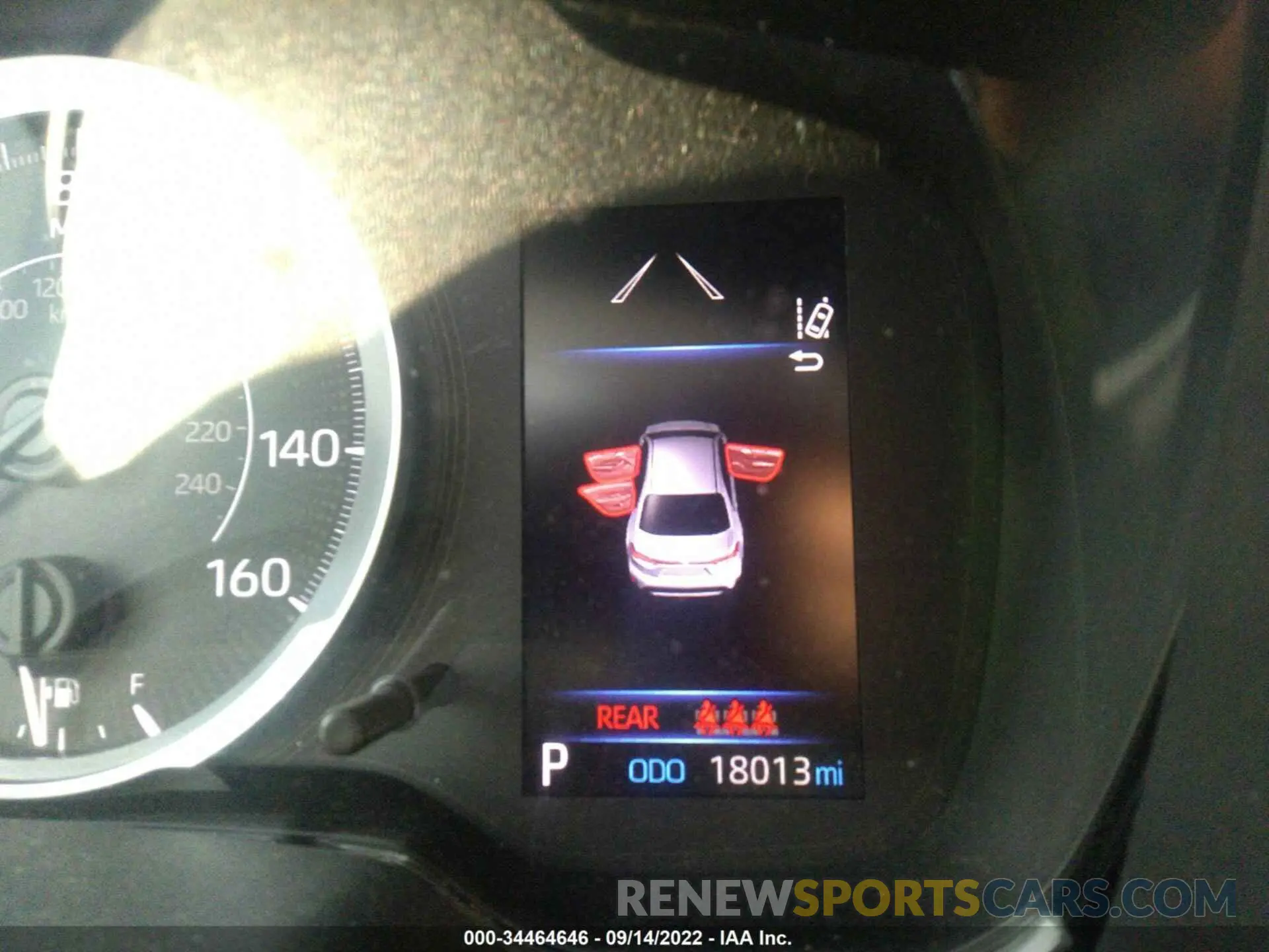 7 fotografías del automóvil dañado 5YFEPRAE2LP122613 TOYOTA COROLLA 2020