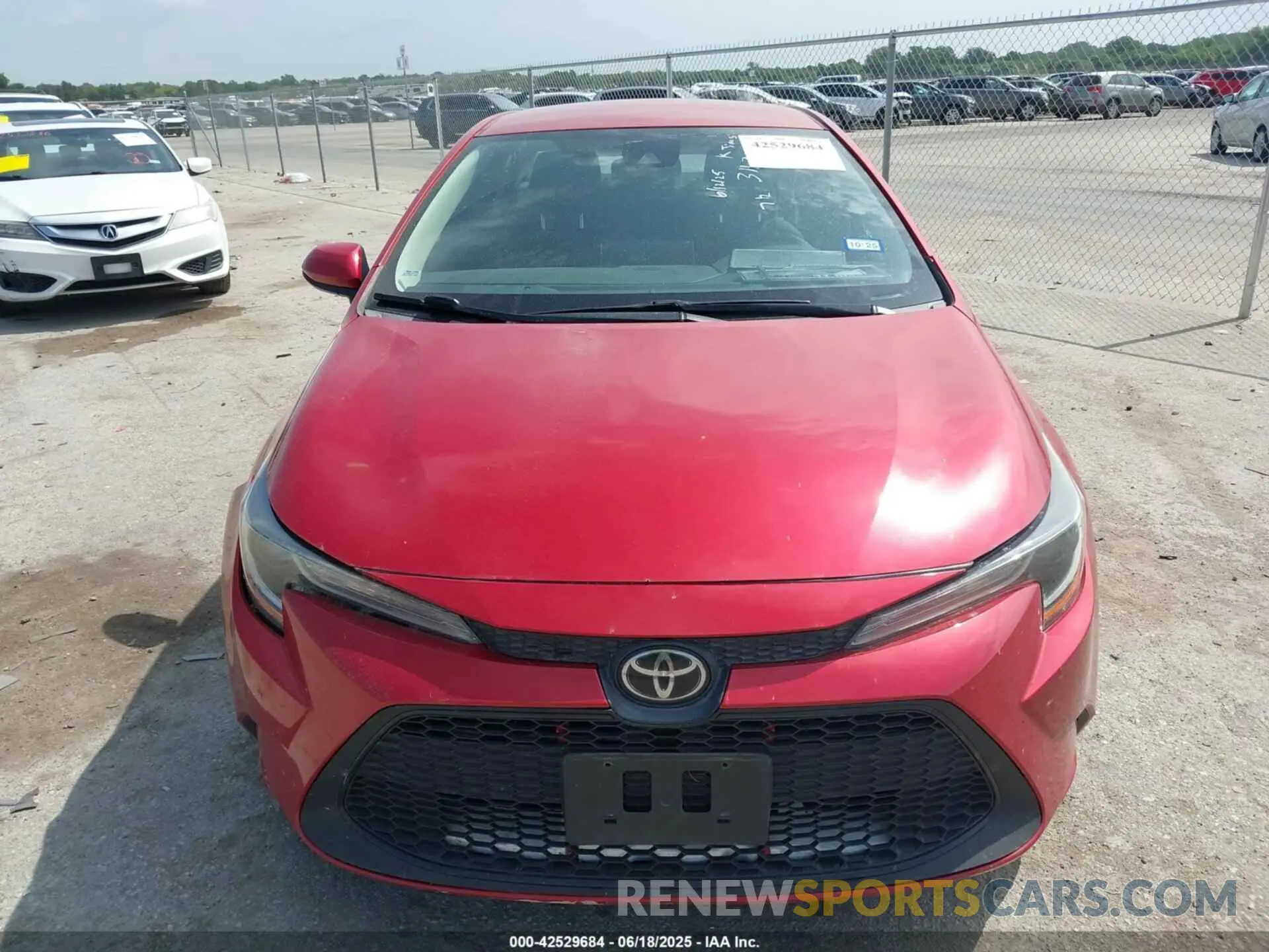 12 fotografías del automóvil dañado 5YFEPRAE2LP123079 TOYOTA COROLLA 2020