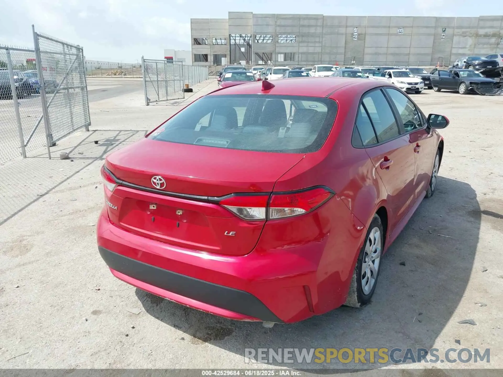 4 fotografías del automóvil dañado 5YFEPRAE2LP123079 TOYOTA COROLLA 2020