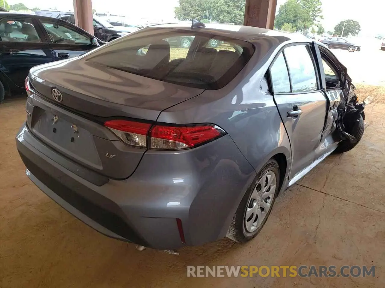 4 fotografías del automóvil dañado 5YFEPRAE2LP127942 TOYOTA COROLLA 2020
