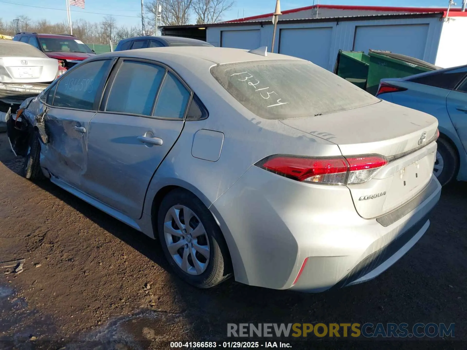 3 fotografías del automóvil dañado 5YFEPRAE2LP132154 TOYOTA COROLLA 2020