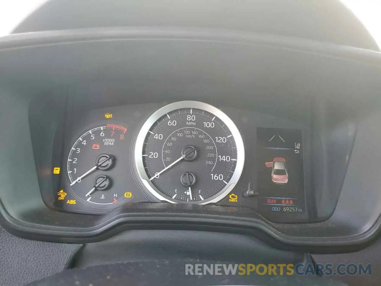 9 fotografías del automóvil dañado 5YFEPRAE2LP135426 TOYOTA COROLLA 2020