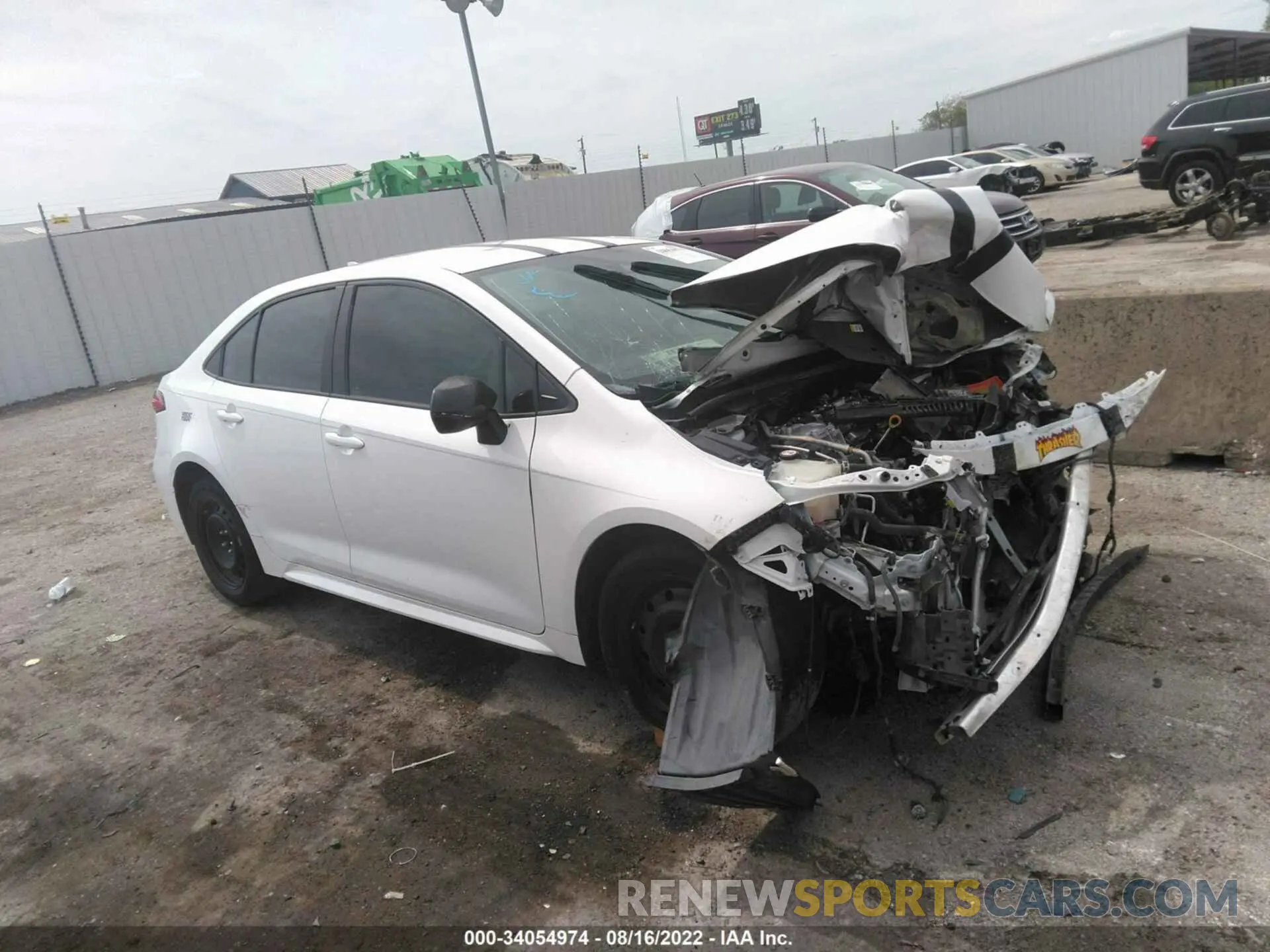 1 fotografías del automóvil dañado 5YFEPRAE2LP140268 TOYOTA COROLLA 2020