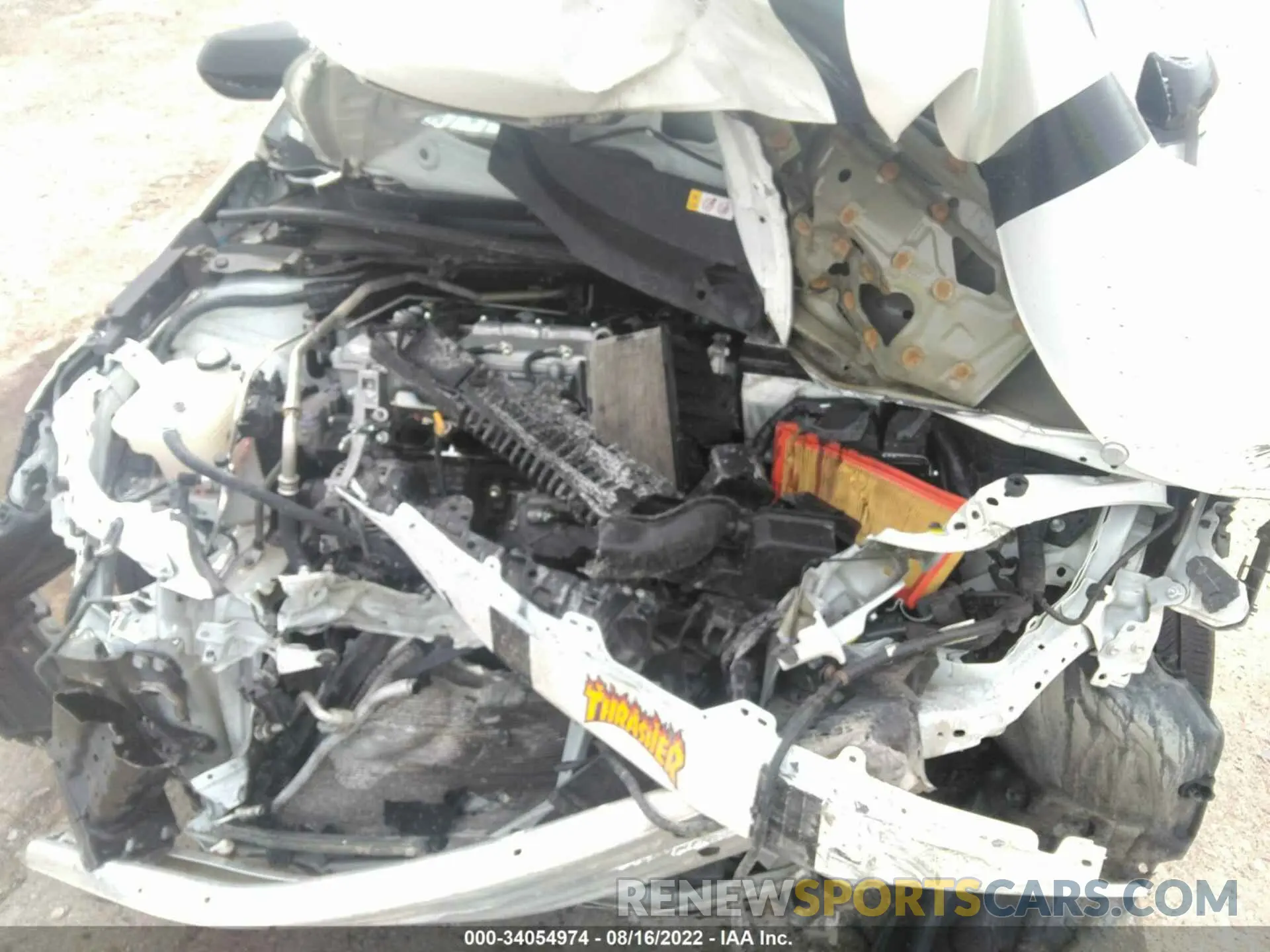 10 fotografías del automóvil dañado 5YFEPRAE2LP140268 TOYOTA COROLLA 2020