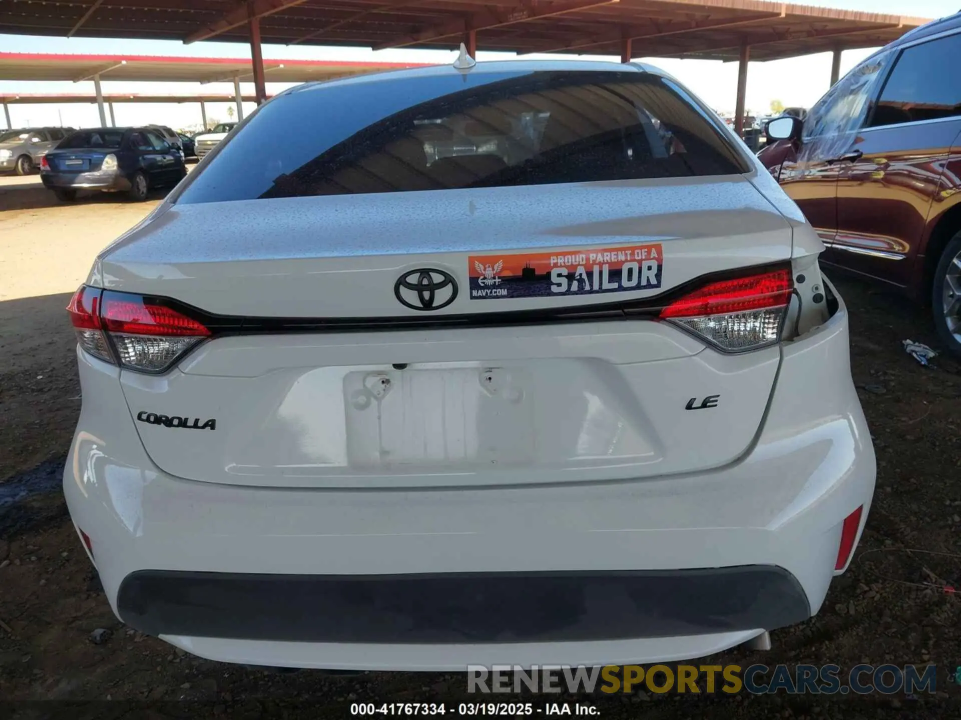 17 fotografías del automóvil dañado 5YFEPRAE2LP144904 TOYOTA COROLLA 2020