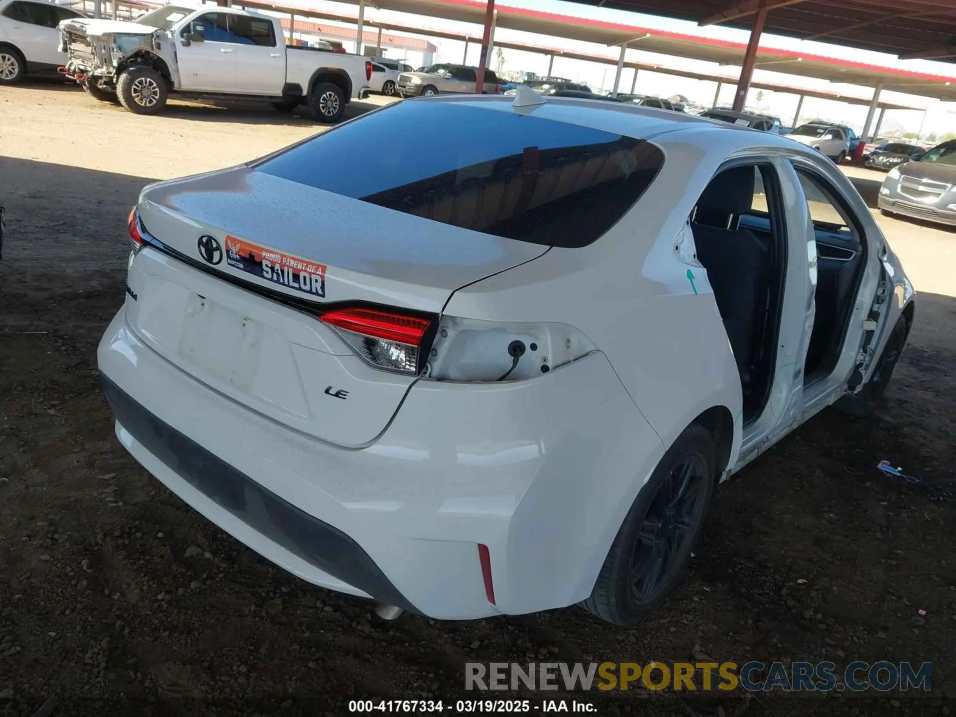 19 fotografías del automóvil dañado 5YFEPRAE2LP144904 TOYOTA COROLLA 2020
