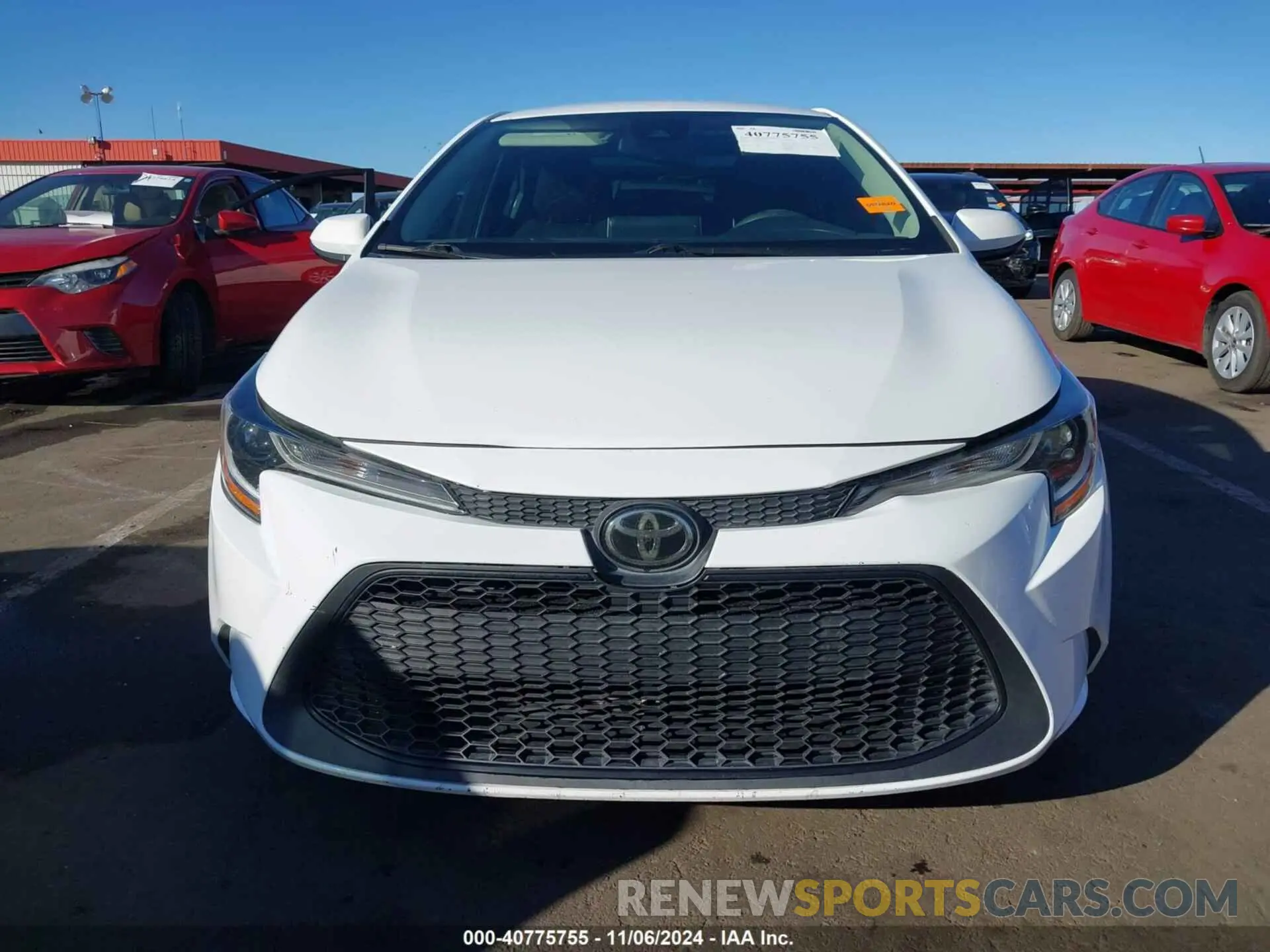 12 fotografías del automóvil dañado 5YFEPRAE3LP012718 TOYOTA COROLLA 2020